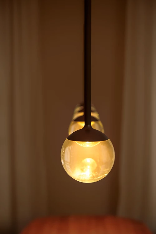 Lucide CALINA - Pendant light - LED Dim. - CCT - 5x8,2W 2200K/3300K - With replaceable LED module - Coffee - Premium - atmosphere 4